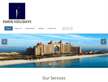 Tablet Screenshot of parinholidays.com